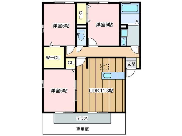 ラッフィナートの物件間取画像